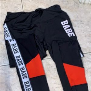 color block leggings